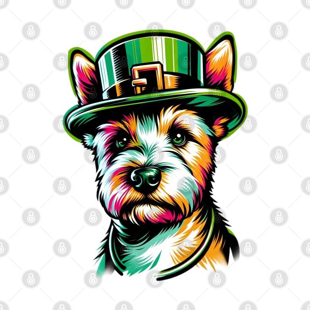 Teddy Roosevelt Terrier Celebrates St Patrick's Day by ArtRUs