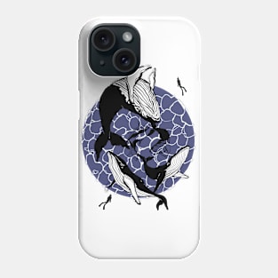 Whale circle Phone Case