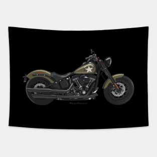 Harley-Davidson Softail Slim army, s Tapestry