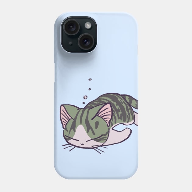 I draw pink pastel sleepy chi the kitten 4 / Chi's sweet home Phone Case by mudwizard