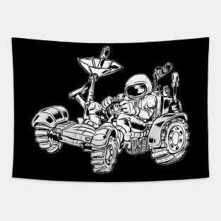 Driving on the Moon Tapestry