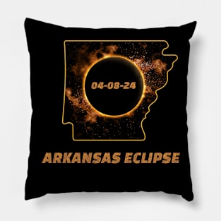 Total Solar Eclipse 2024 Arkansas Pillow