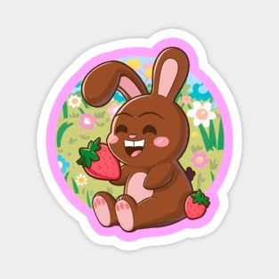 How delicious to enjoy chocolate strawberries Magnet