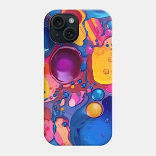 Abstract oil and water mix background Phone Case