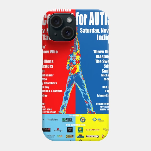 9th Annual Concert for Autism Flyer Tee 2016 Phone Case by ConcertforAutism