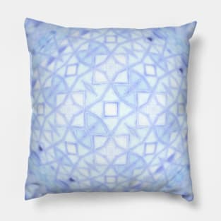 Blue Disco Ball Funky Abstract Pillow