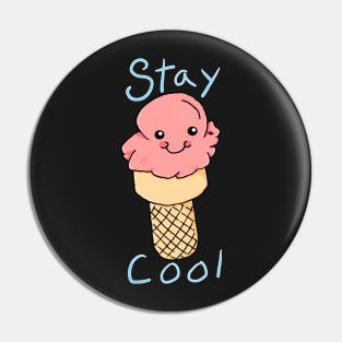Stay Cool Ice Cream Cone Pin