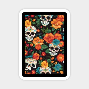 Cinco de Mayo skull pattern Magnet