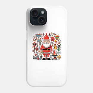 Santa Claus & Cyberpunk 12 Phone Case