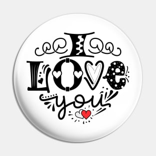 I Love You Pin