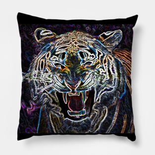 Tiger Head Pop art  02 Pillow