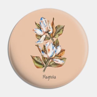 Large white magnolia flower Pin