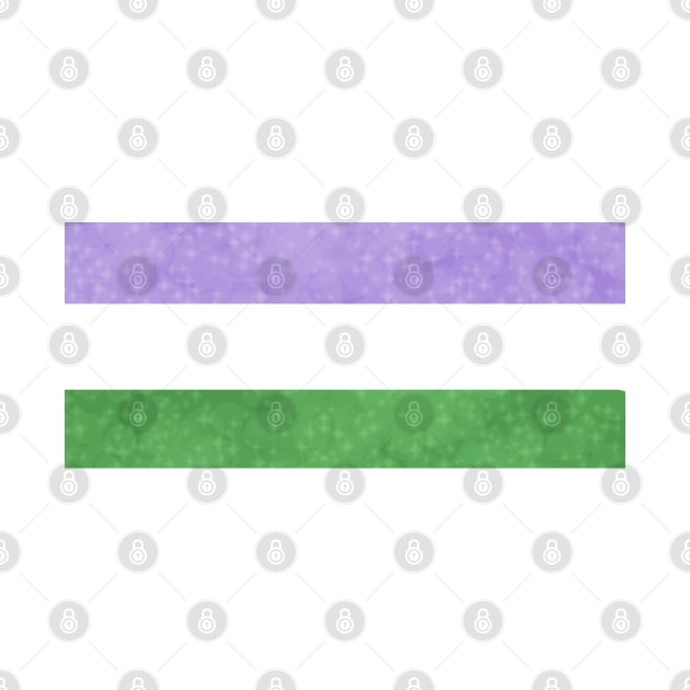 Shimmer Genderqueer Pride Flag by whizz0