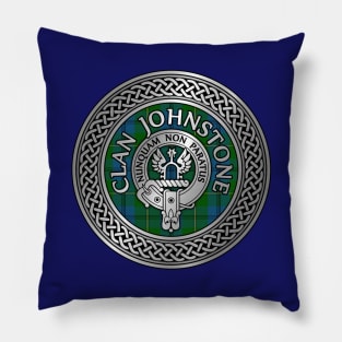 Clan Johnstone Crest & Tartan Pillow