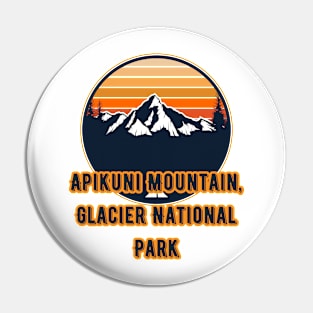 Apikuni Mountain, Glacier National Park Pin