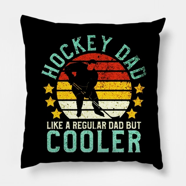 Ice Hockey Dad Pillow by rosposaradesignart