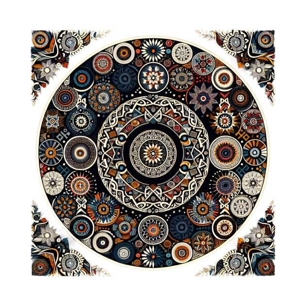 Cultural Tapestry: A Collage of Global Motifs by Rendigart