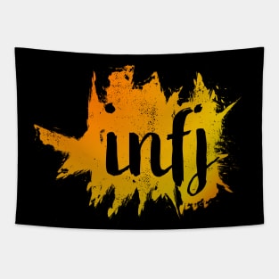 INFJ Autumn Grunge Tapestry