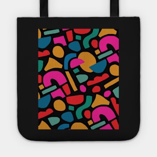 Abstract pattern 80s style Tote