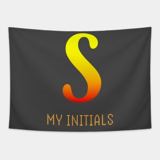 Letter S Initials Unique Name T-Shirt Tapestry