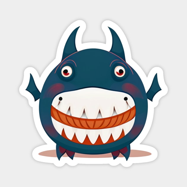 Sharky Smiles Magnet by Kindahuman