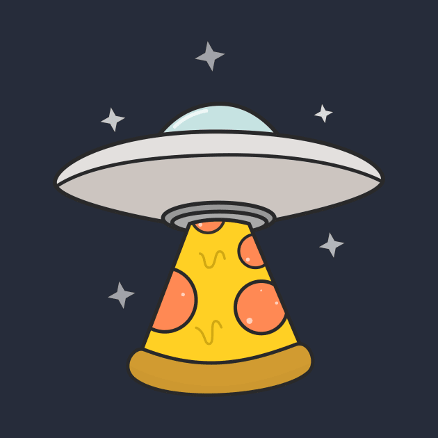 Kawai Cute UFO Pizza T-Shirt by happinessinatee