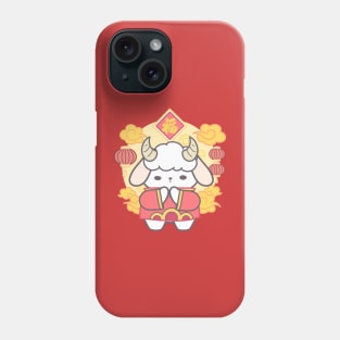 Sheep Chinese Zodiac, Wishing Prosperity! Phone Case