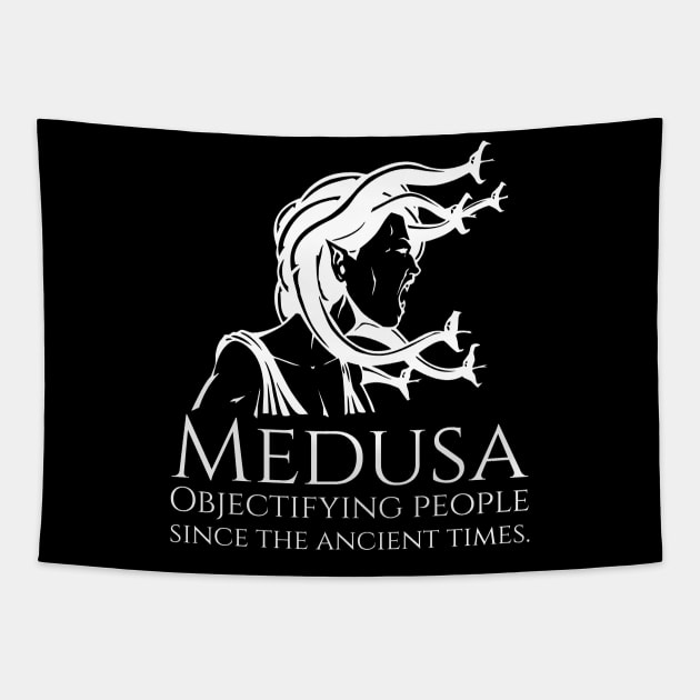 Medusa - Objectifying people since the ancient times. - Greek Mythology Tapestry by Styr Designs