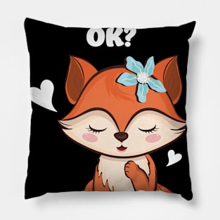 Fox Foxes Sleep Sleeping Watercolor Polygon Idea Pillow