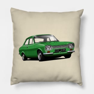 Ford Escort Mk 1 in modena green Pillow