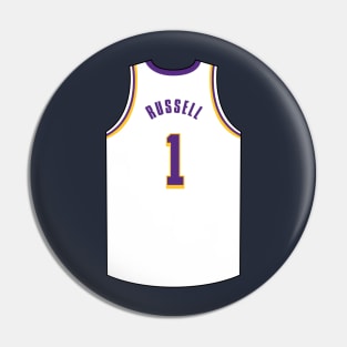 D'Angelo Russell Jersey White Qiangy Pin