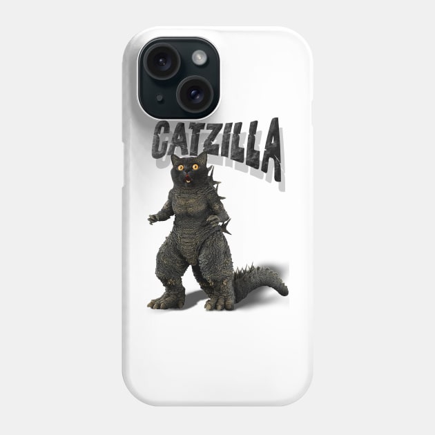 Catzilla Phone Case by Abiarsa