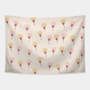 Cute Pink yellow floral Pattern Tapestry