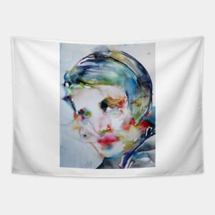 AYN RAND watercolor portrait .1 Tapestry