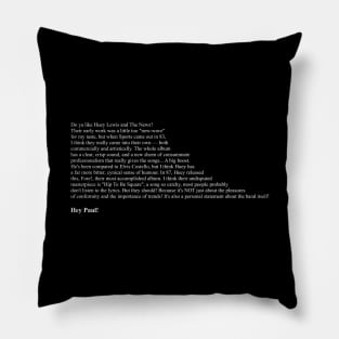 American Psycho - Hip To Be Square Pillow