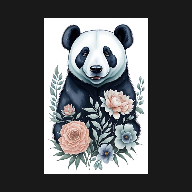 Panda Watercolor by Mr A.B