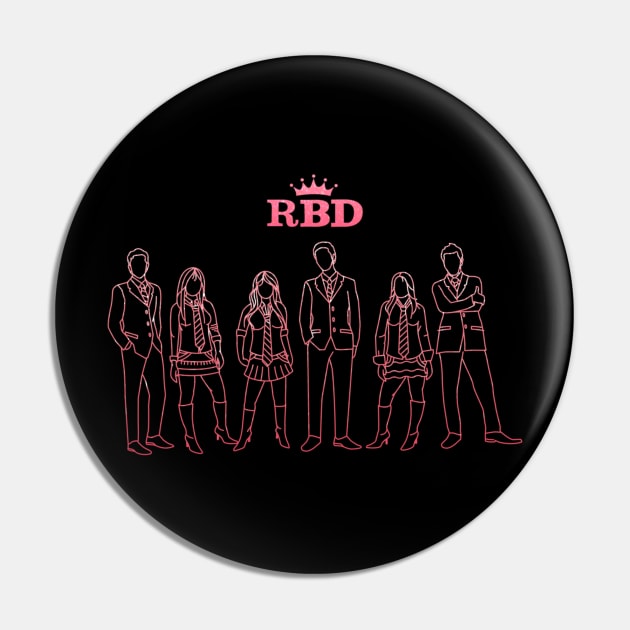 RBD Rebelde Tour 2023 Pink Style Pin by glaucomaegford