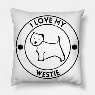 I Love My Westie For Dog Lovers Pillow