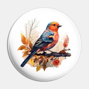 Finch Bird Pin