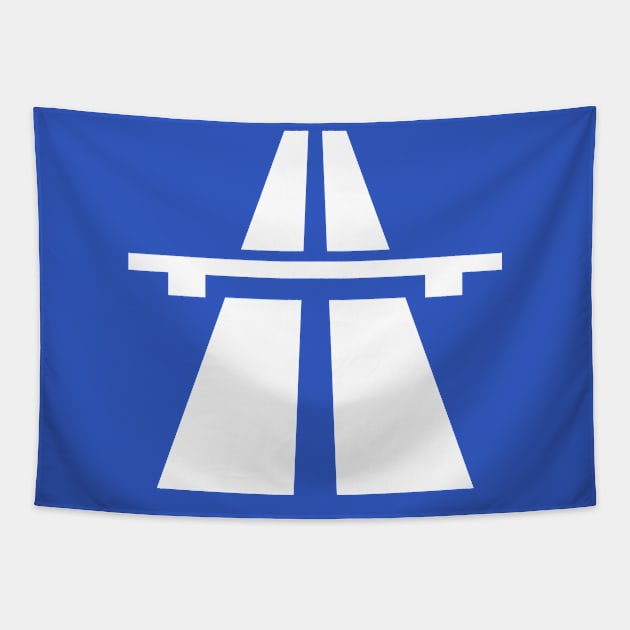 Autobahn Symbol Tapestry by SchaubDesign