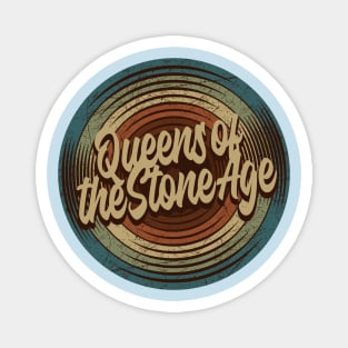 Queens of the Stone Age Vintage Vinyl Magnet