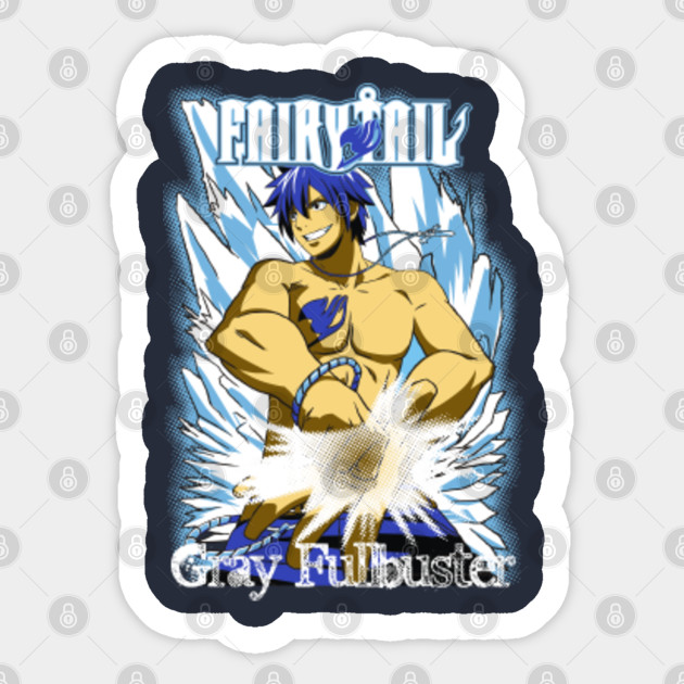 Gray Fullbuster Fairy Tail Anime And Manga Sticker Teepublic
