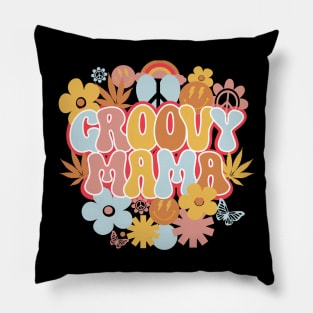 Groovy Mama Shirt, Hippie Mama Pillow