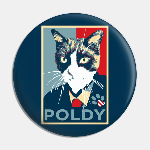 Cat running for president (Obama Hope logo) Pin by sketchpets