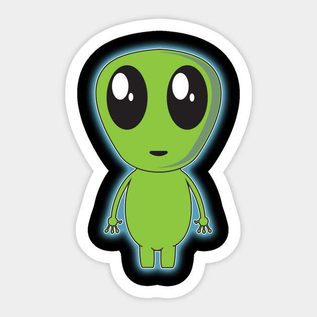 Cute Baby Alien Storm Area 51 Alien Sticker Teepublic