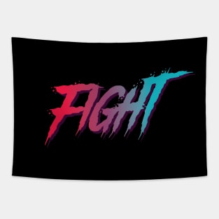 Fight typography design Tapestry