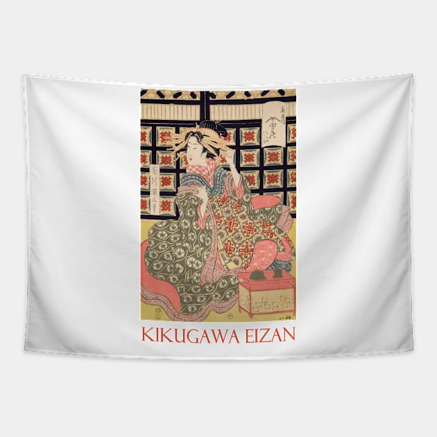 Courtesan of the Ogiya Brothel by Kikugawa Eizan Tapestry by Naves