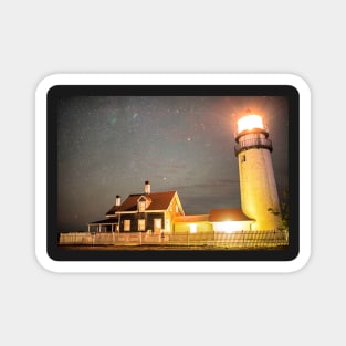 Highland Light Truro Massachusetts Cape Cod Starry Sky Magnet