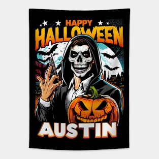 Austin Halloween Tapestry