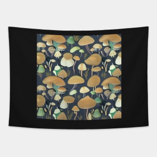 Forest Mushrooms Pattern 1 Tapestry
